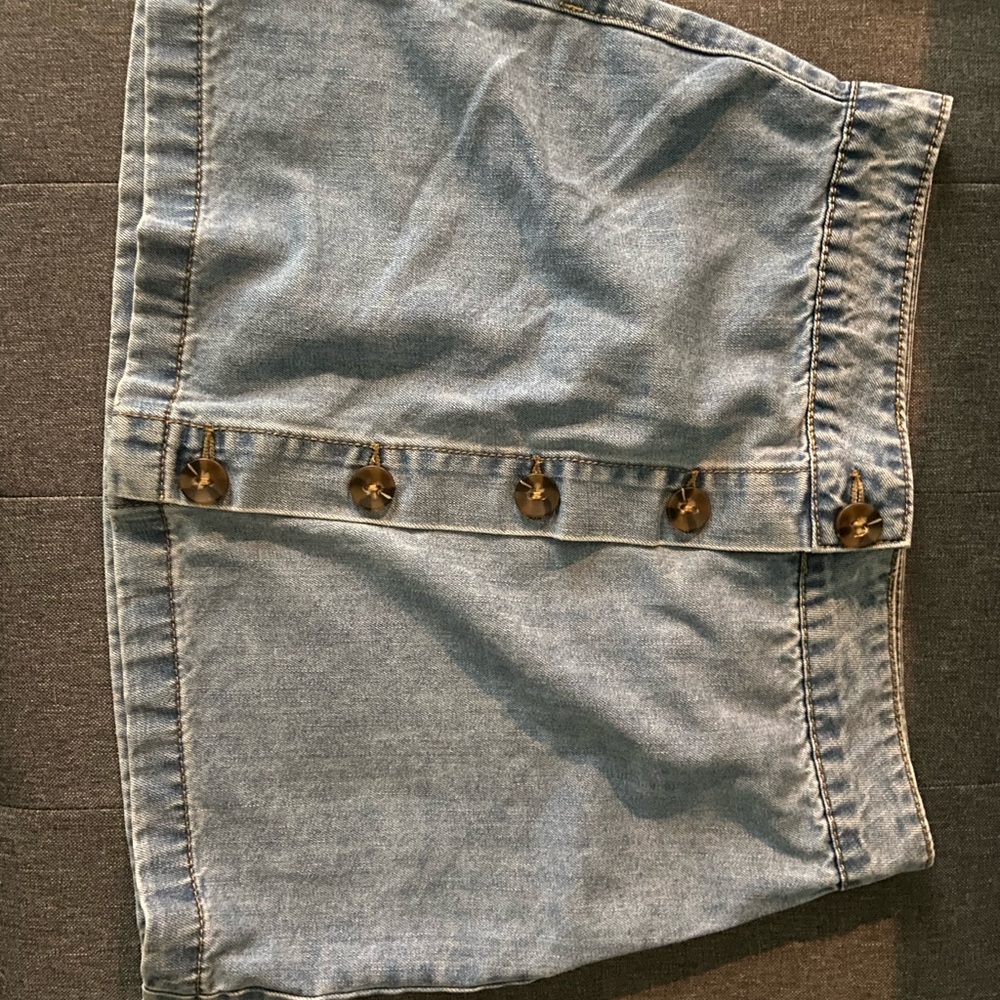 Forever 21 Light Blue Denim Pencil Skirt
